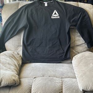 Reebok Black Sweatshirt with White Delta Logo